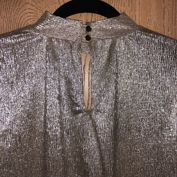 Express Gold Tinsel Blouse - Picture 2 of 2